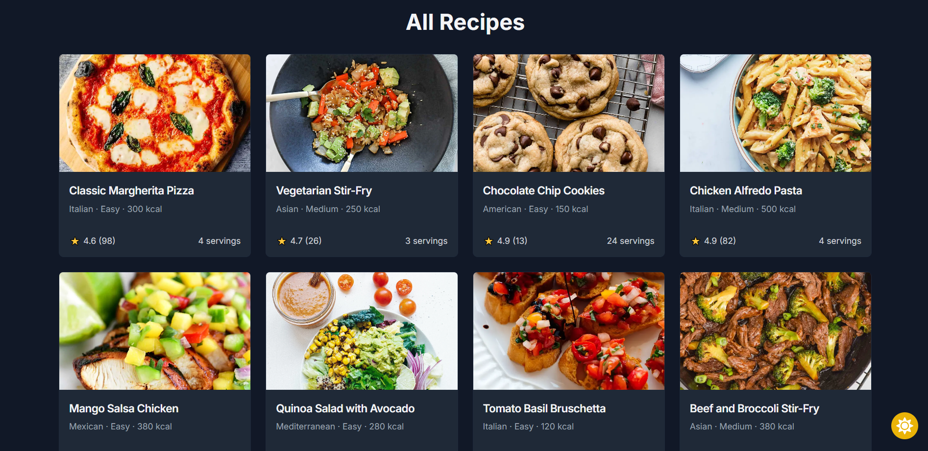 Recipes App